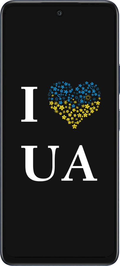 Силиконовый чехол I love UA для Infinix Hot 50 5G - 1112u-3795 изображение 