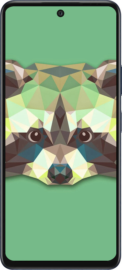 Силиконовый чехол Енот для Infinix Hot 50 5G - 1217u-3795 изображение 