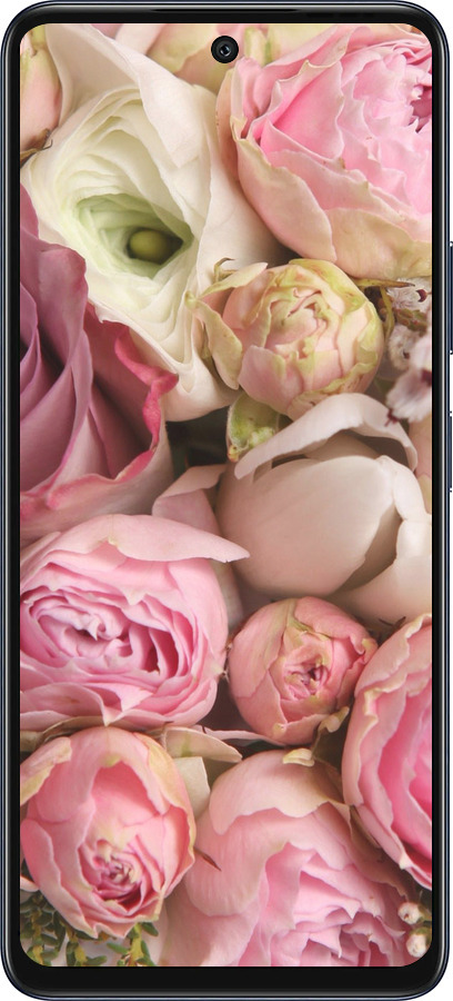 Силиконовый чехол Розы v2 для Infinix Hot 50 5G - 2320u-3795 изображение 