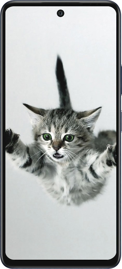 Силиконовый чехол Летящий котёнок для Infinix Hot 50 5G - 2322u-3795 изображение 