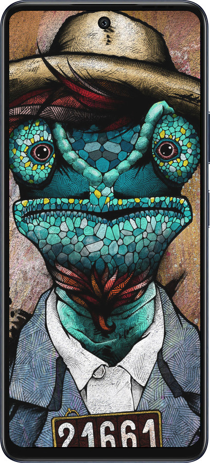 Силиконовый чехол Хамелеон в розыске для Infinix Hot 50 5G - 4030u-3795 изображение 