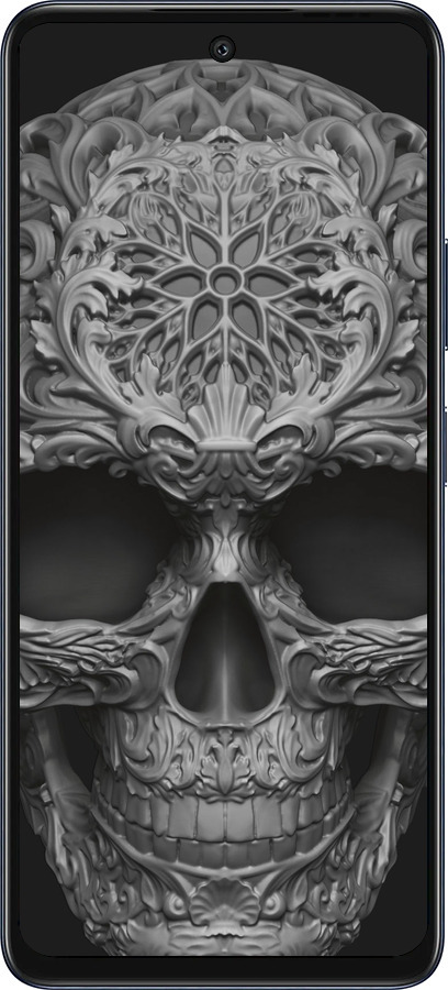 Силиконовый чехол skull-ornament для Infinix Hot 50 5G - 4101u-3795 изображение 