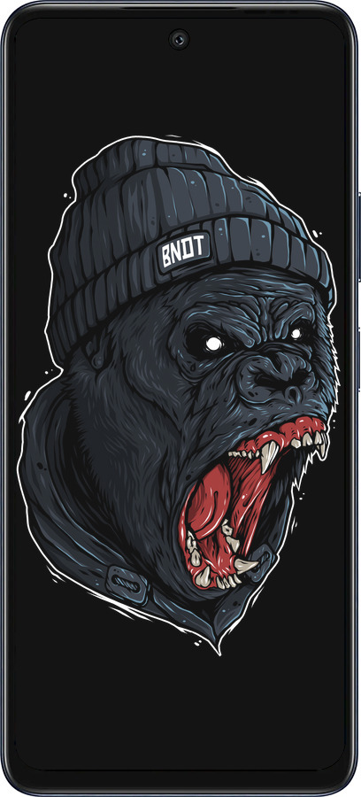 Силиконовый чехол Обезьяна в ярости для Infinix Hot 50 5G - 4137u-3795 изображение 