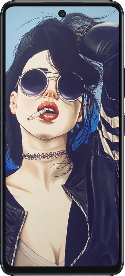 Силиконовый чехол Девушка на стиле для Infinix Hot 50 5G - 4151u-3795 изображение 