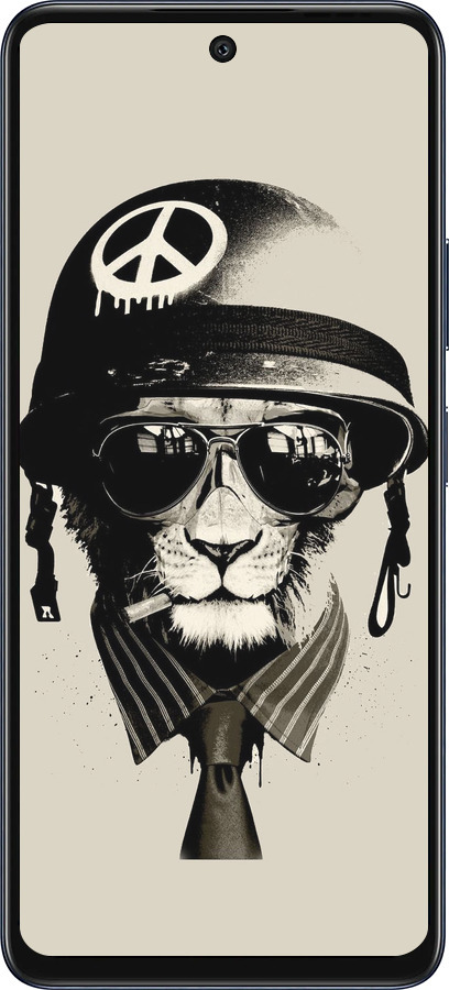 Силиконовый чехол tattoo soldier для Infinix Hot 50 5G - 4165u-3795 изображение 