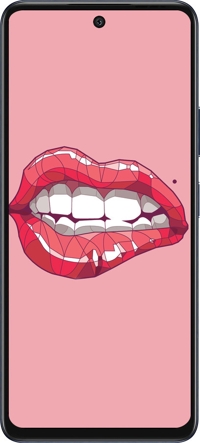 Силиконовый чехол Sexy lips для Infinix Hot 50 5G - 4174u-3795 изображение 