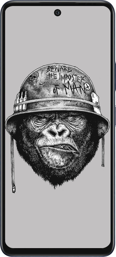 Силиконовый чехол military monkey для Infinix Hot 50 5G - 4177u-3795 изображение 