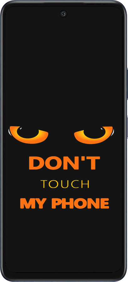 Силиконовый чехол Don't touch the phone для Infinix Hot 50 5G - 4261u-3795 изображение 