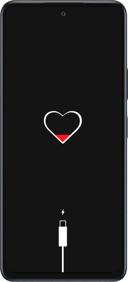 Силиконовый чехол Подзарядка сердца для Infinix Hot 50 5G - 4274u-3795 изображение 