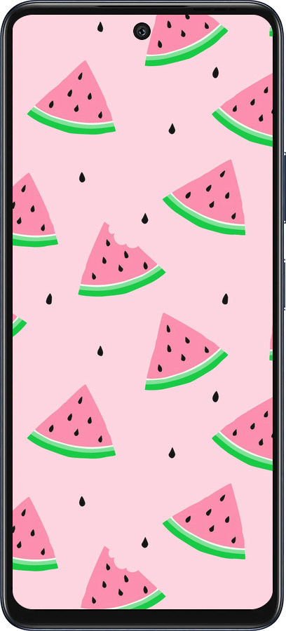 Силиконовый чехол Розовый арбуз для Infinix Hot 50 5G - 4314u-3795 изображение 