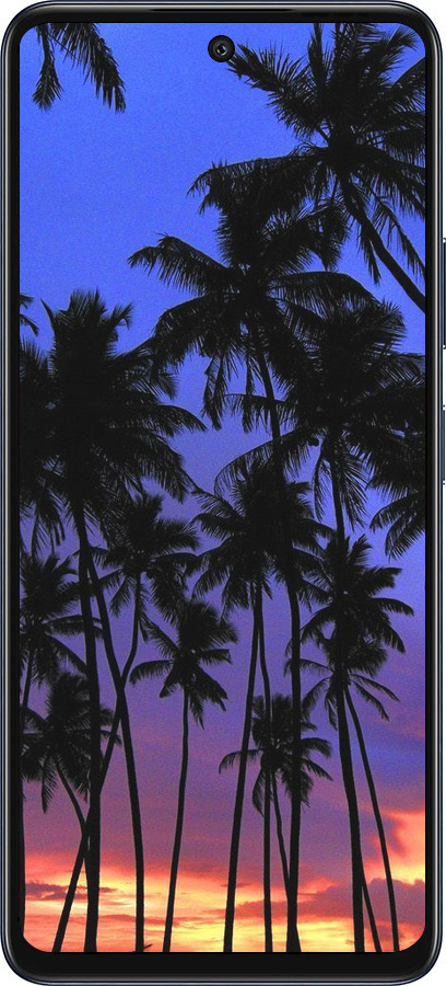 Силиконовый чехол Пальмы для Infinix Hot 50 5G - 4324u-3795 изображение 