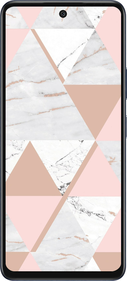 Силиконовый чехол Мраморная симметрия для Infinix Hot 50 5G - 4344u-3795 изображение 