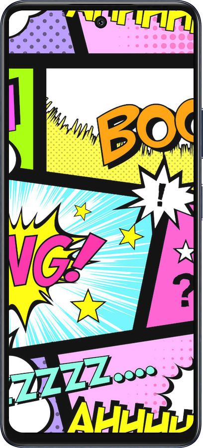 Силиконовый чехол Комикс 1 для Infinix Hot 50 5G - 4407u-3795 изображение 