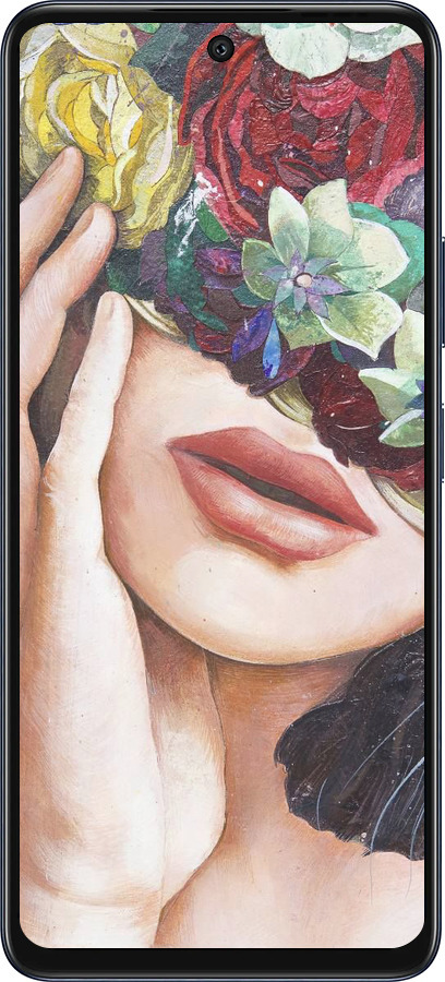 Силиконовый чехол Head Flower для Infinix Hot 50 5G - 4460u-3795 изображение 