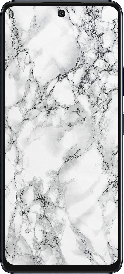 Силиконовый чехол Мрамор белый для Infinix Hot 50 5G - 4480u-3795 изображение 