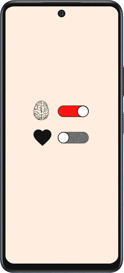Силиконовый чехол Любовь и ум для Infinix Hot 50 5G - 4553u-3795 изображение 