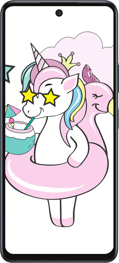 Силиконовый чехол Crown Unicorn для Infinix Hot 50 5G - 4660u-3795 изображение 