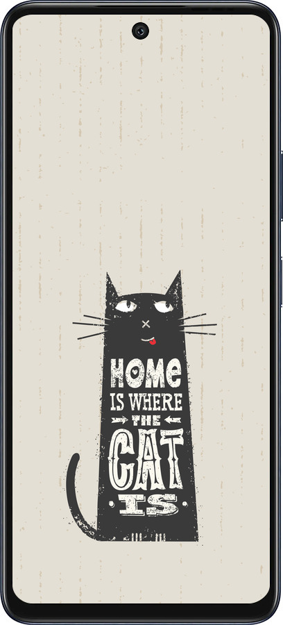 Силиконовый чехол Кот для Infinix Hot 50 5G - 4671u-3795 изображение 