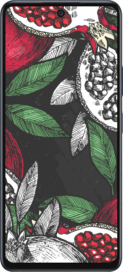 Силиконовый чехол Гранат для Infinix Hot 50 5G - 4692u-3795 изображение 