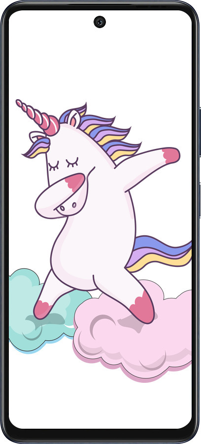 Силиконовый чехол Единорог для Infinix Hot 50 5G - 4702u-3795 изображение 