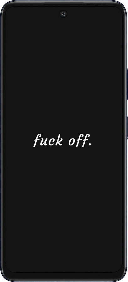 Силиконовый чехол Fuck off для Infinix Hot 50 5G - 4731u-3795 изображение 
