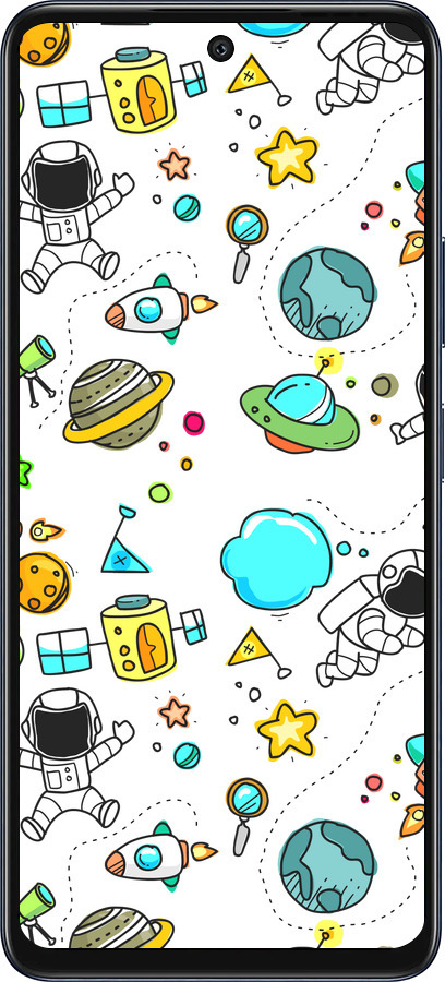 Силиконовый чехол Космос для Infinix Hot 50 5G - 4735u-3795 изображение 