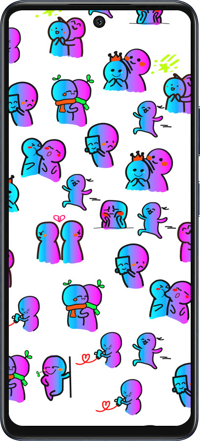 Силиконовый чехол Эмоции для Infinix Hot 50 5G - 4736u-3795 изображение 