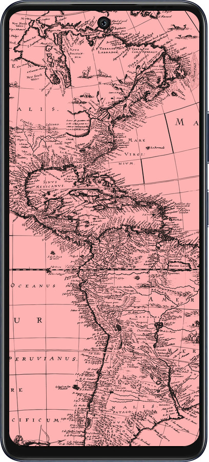 Силиконовый чехол Карта для Infinix Hot 50 5G - 4794u-3795 изображение 