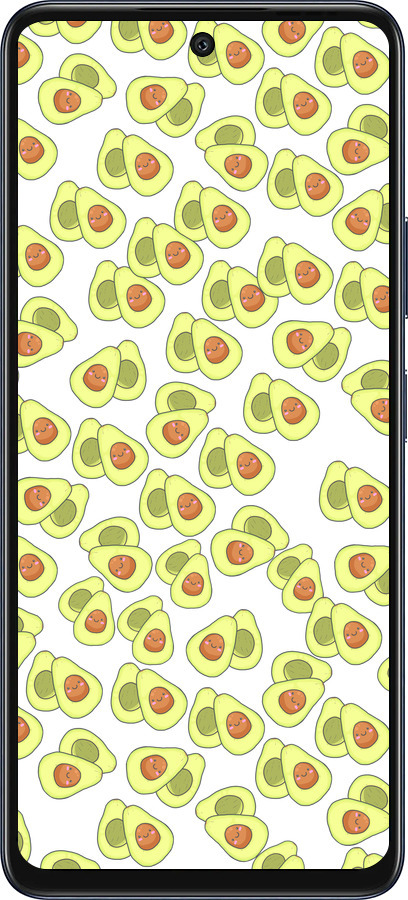 Силиконовый чехол Весёлые авокадо для Infinix Hot 50 5G - 4799u-3795 изображение 