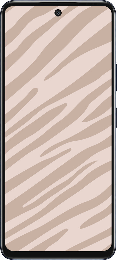 Силиконовый чехол Зебра беж для Infinix Hot 50 5G - 4875u-3795 изображение 