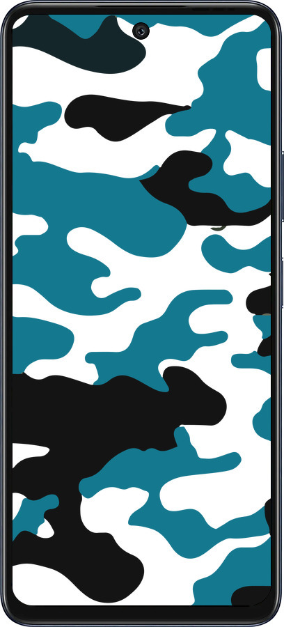 Силиконовый чехол Камуфляж прозрачный фон для Infinix Hot 50 5G - 4877u-3795 изображение 