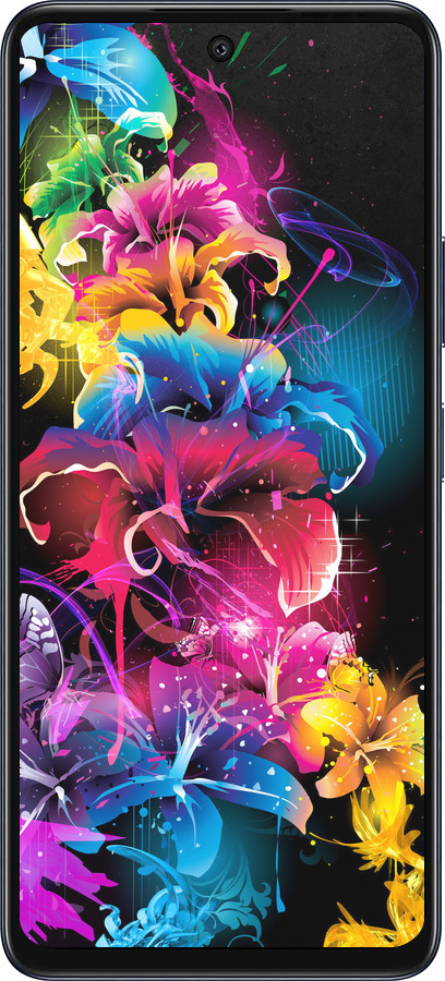 Силиконовый чехол Абстрактные цветы для Infinix Hot 50 5G - 511u-3795 изображение 