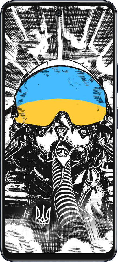 Силиконовый чехол Призрак Киева v3 для Infinix Hot 50 5G - 5307u-3795 изображение 