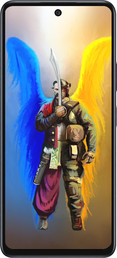 Силиконовый чехол Воин-Ангел для Infinix Hot 50 5G - 5317u-3795 изображение 