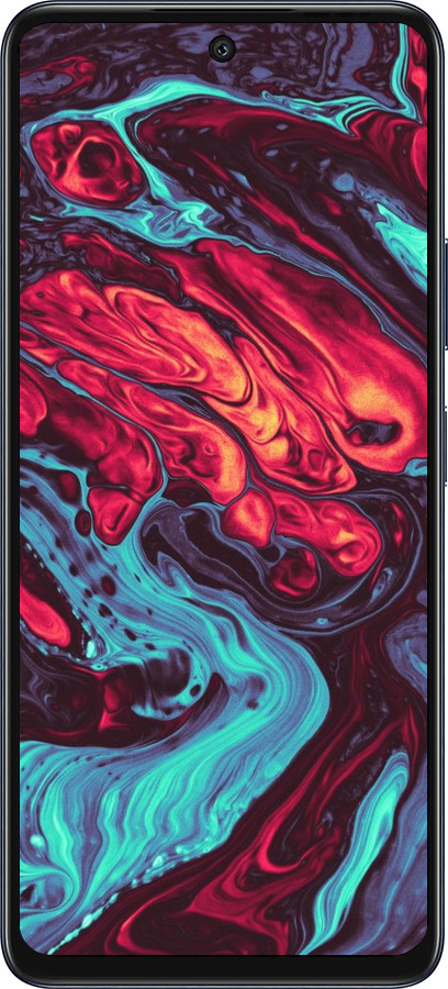 Силиконовый чехол Синяя красная абстакция для Infinix Hot 50 5G - 5339u-3795 изображение 