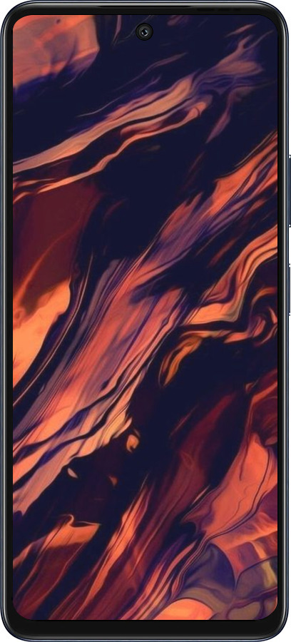 Силиконовый чехол Черно-оранжевая абстракция для Infinix Hot 50 5G - 5340u-3795 изображение 