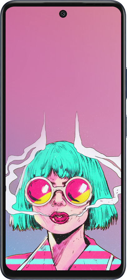 Силиконовый чехол Поп арт девушка для Infinix Hot 50 5G - 5378u-3795 изображение 