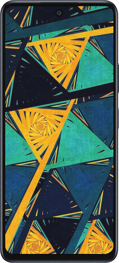 Силиконовый чехол Арт, абстракция, желтый, синий для Infinix Hot 50 5G - 5382u-3795 изображение 