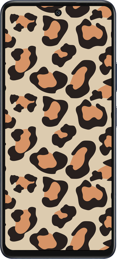 Силиконовый чехол Пятна леопарда v2 для Infinix Hot 50 5G - 5496u-3795 изображение 