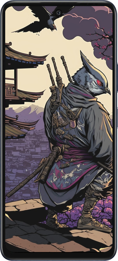 Силиконовый чехол Птица воин для Infinix Hot 50 5G - 5587u-3795 изображение 