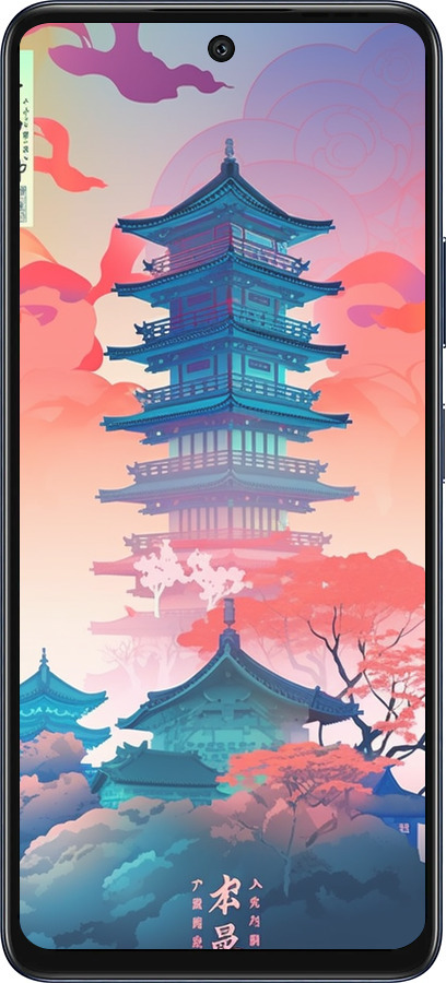 Силиконовый чехол Япония монастырь для Infinix Hot 50 5G - 5590u-3795 изображение 