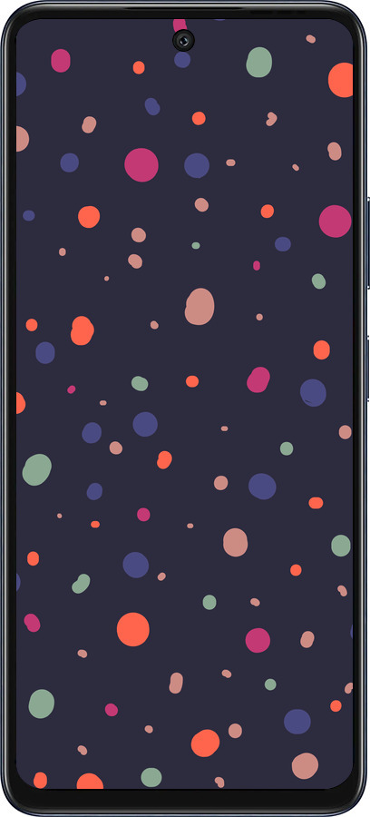 Силиконовый чехол Горошек v2 для Infinix Hot 50 5G - 5599u-3795 изображение 