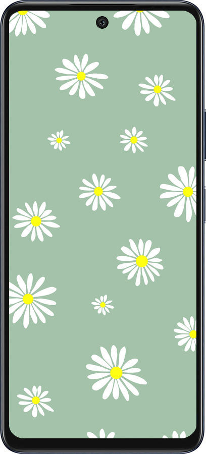 Силиконовый чехол Ромашки v4 для Infinix Hot 50 5G - 5603u-3795 изображение 