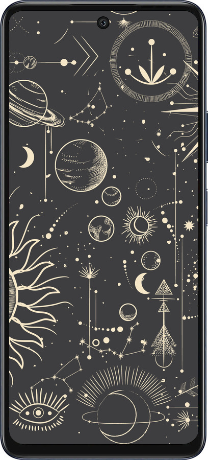 Силиконовый чехол Фаза луны для Infinix Hot 50 5G - 5605u-3795 изображение 