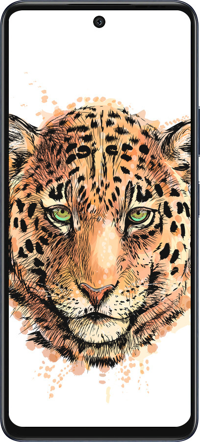 Силиконовый чехол Леопард v2 для Infinix Hot 50 5G - 5606u-3795 изображение 