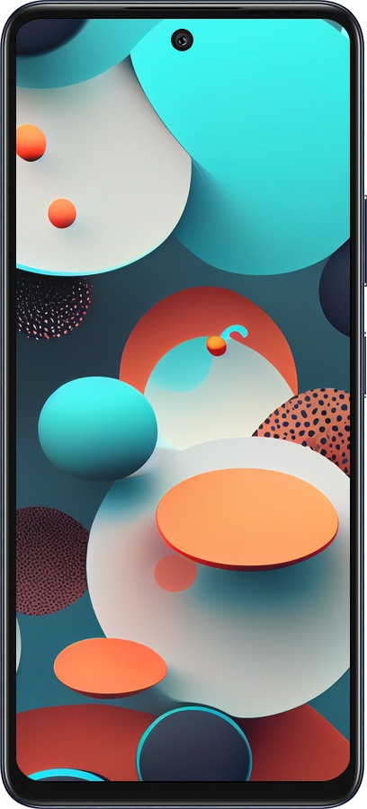 Силиконовый чехол Горошек абстракция для Infinix Hot 50 5G - 5608u-3795 изображение 