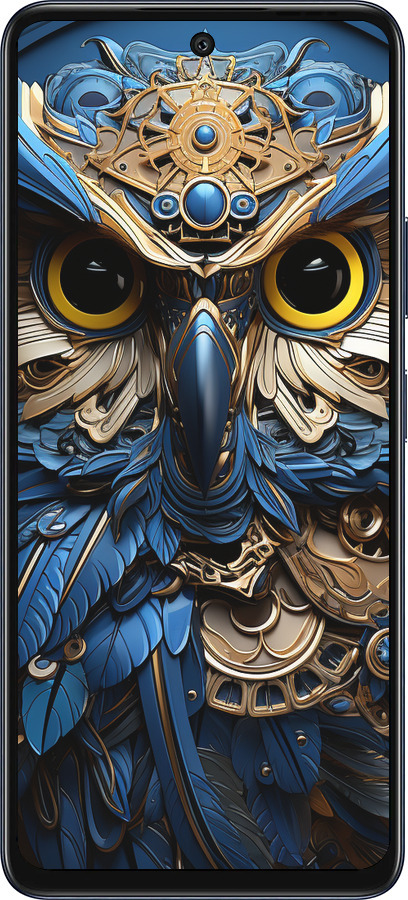 Силиконовый чехол Сова v2 для Infinix Hot 50 5G - 5649u-3795 изображение 