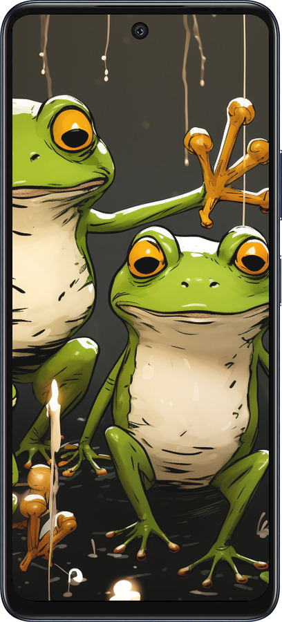 Силиконовый чехол Жабки 2 для Infinix Hot 50 5G - 5657u-3795 изображение 