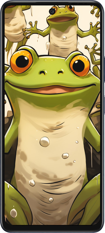 Силиконовый чехол Веселая жаба для Infinix Hot 50 5G - 5658u-3795 изображение 