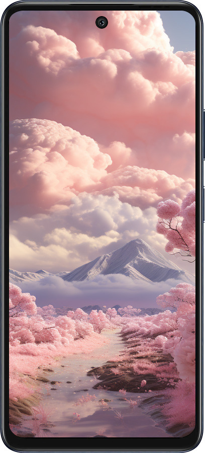 Силиконовый чехол Розовые облака для Infinix Hot 50 5G - 5660u-3795 изображение 